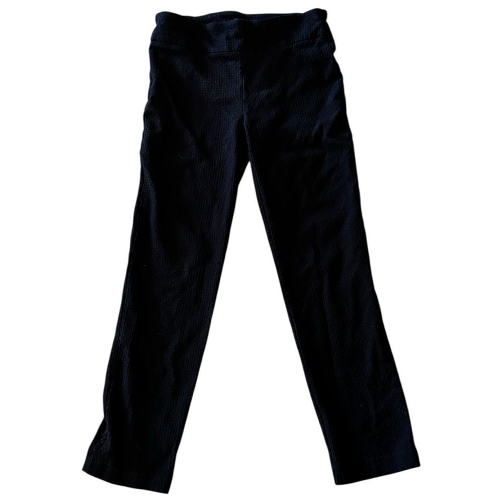 Hilary Radley Black Textured Trousers‎